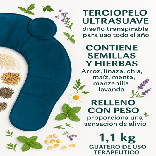 Guatero de Semillas para Cuello y Hombros — Alivio Natural Sin Pastillas 🌿