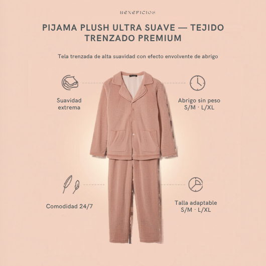 Pijama Plush Ultra Suave — La Mantita Personal que se Pone ❄️